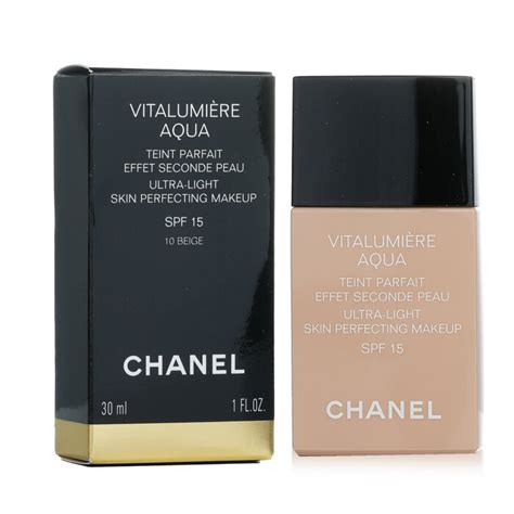 chanel vitalumiere aqua skin perfecting makeup|chanel vitalumiere tawny beige.